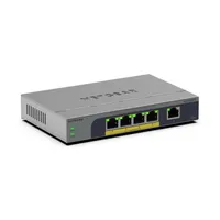 Netgear gs105epp-100eus 5-port poe plus 1g switch poe költségvetés 120 w unmanaged 54 v dc asztali és falra szerelhető IEEE 802.3af, 802.3at, 802.3az