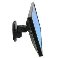 Ergotron 45-232-200 200 Series Wall Mount Pivot 11,3 kg 24" max VESA 75x75-100x100 billenési szög 180 fok fekete