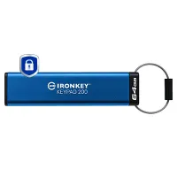 Kingston IKKP200/64GB IronKey Keypad 200 AES-256 FIPS 140-3 Level 3 USB 3.2 Gen 1 alfanumerikus billentyűzet