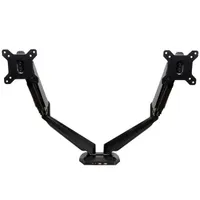 Startech.com ARMSLIMDUO duál monitortartó full motion 12"-30" VESA 75x75-100x100 elforgatás 135-360 billentés -65-90 fekete