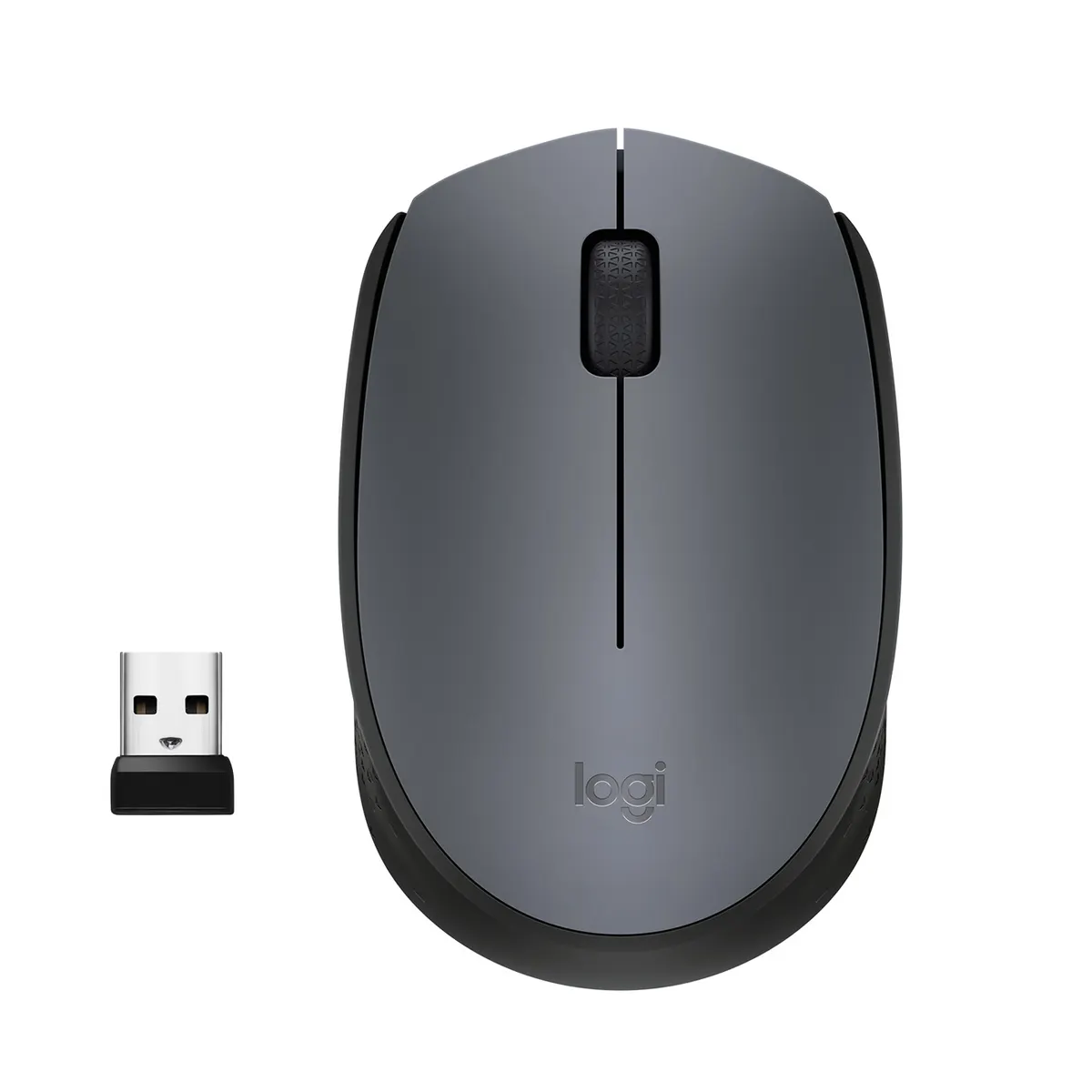 Logitech 910-004642 M170 vezeték nélküli egér 2 gomb optikai 1000 DPI USB 2.4 GHz fekete-szürke #1