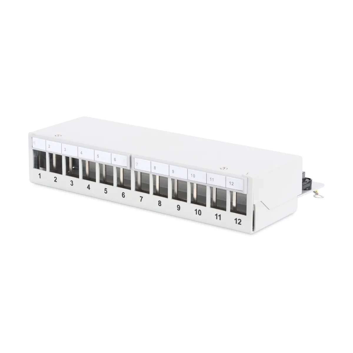 Assmann DN-93706 moduláris patch panel árnyékolt 12-portos RJ-45 1U szürke #1