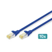 Assmann DK-1644-A-0025-B-10 cat6a-sftp patch-kábel 0,25 m kék