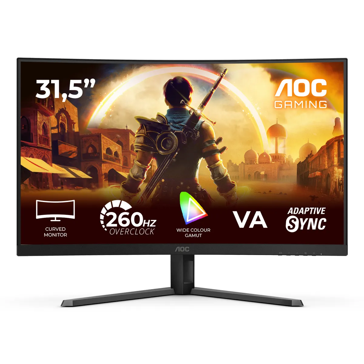 AOC C32G42ZE C32G42ZE 31.5" 1920x1080 ívelt VA gaming 240 Hz 0,5 ms MPRT HDR10 AdaptiveSync #1
