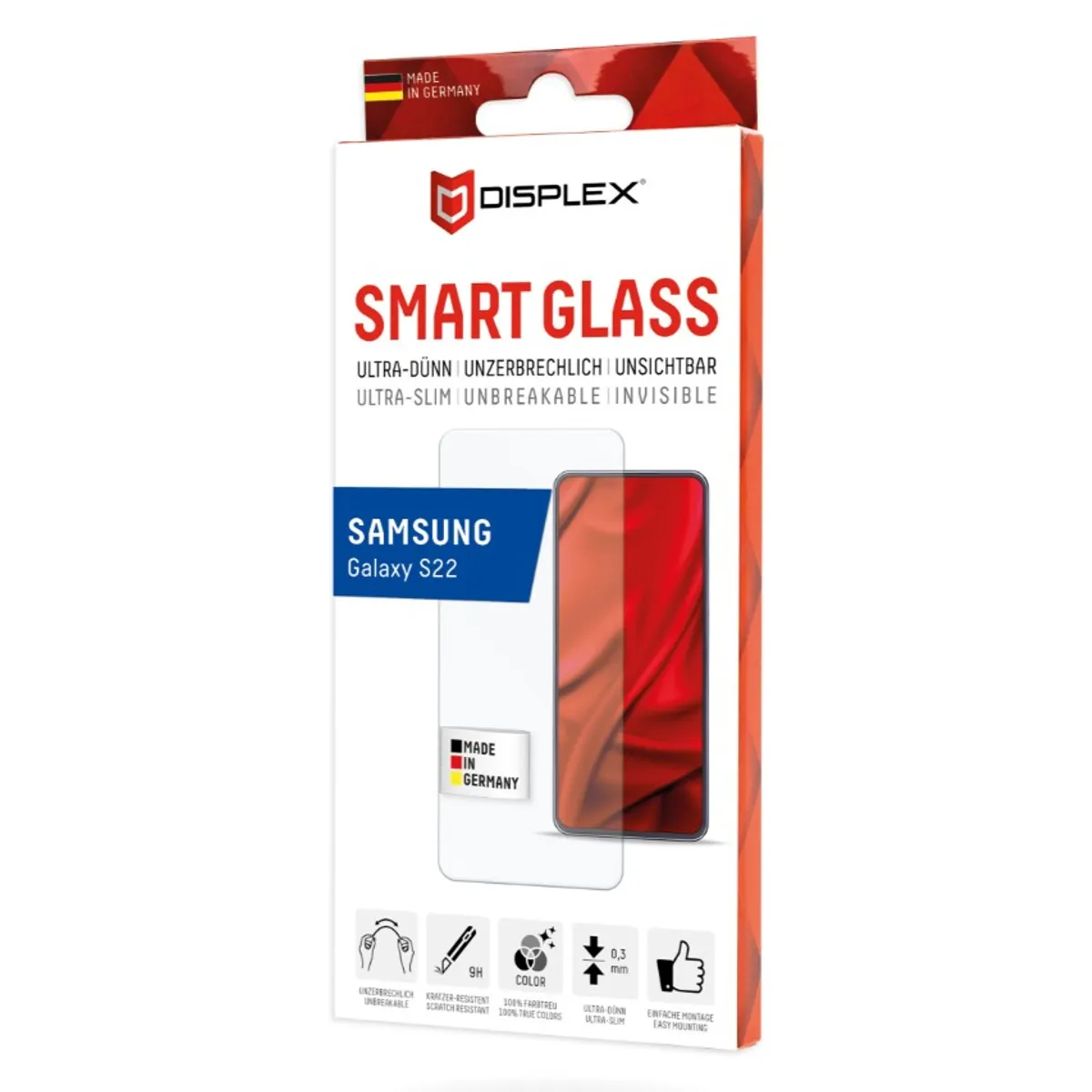 E.V.I. 01644 Displex smart glass Galaxy S22 átlátszó porálló ütésálló #1