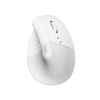 Logitech 910-006477 Lift for Mac függőleges ergonómikus egér, vezeték nélküli Bluetooth és Logi Bolt-vevő, 6 gomb, fehér