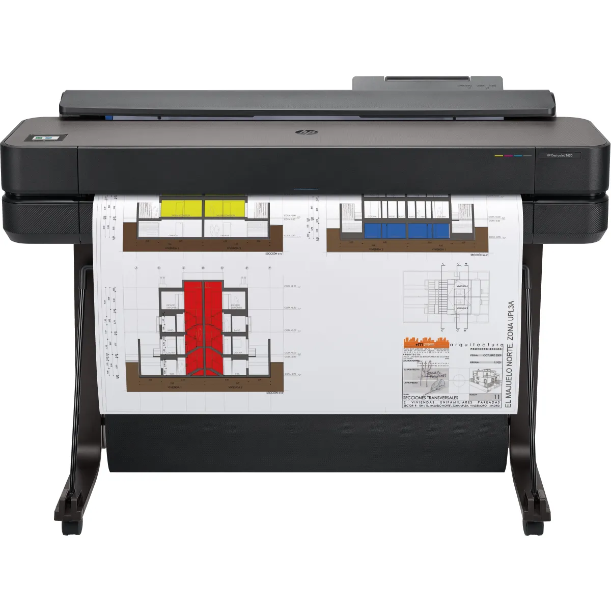 HP Inc. 5HB10D#B19 DesignJet T650 36-in termál tintasugaras 2400x1200 dpi A0 Ethernet 1024 MB #1