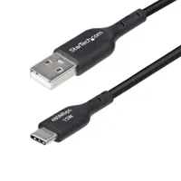 Startech.com USB2AC1MNC USB A to USB C kábel 1 m USB 2.0 0,48 Gbit/s nikkelcsatlakozó fekete #1