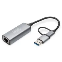Assmann DN-3028 Digitus USB Type-C 2.5G hálózati adapter RJ-45 USB-A