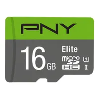 PNY P-SDU16GU185GW-GE Elite microSDHC 16GB UHS-I Class 10 adapter