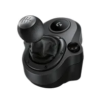 Logitech 941-000130 Driving Force Shifter hatsebességes váltó, hátramenet lenyomással, acél és bőr alkatrészek, G29, G920 és G923 kompatibilis