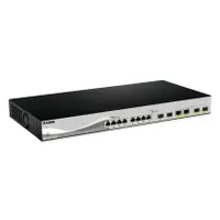 D-Link DXS-1210-12SCE 12-portos intelligens menedzselt kapcsoló 8x 10G SFP portok 2x 10GBase-T SFP uplink