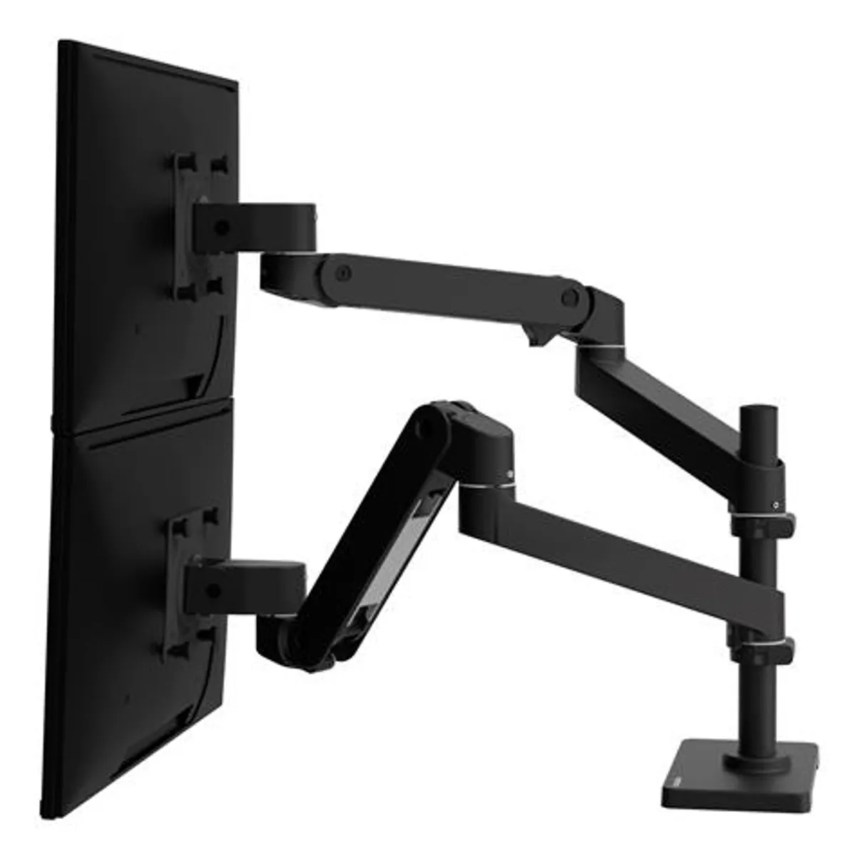 Ergotron 45-690-292 LX Pro kettős monitortartó, egymás fölötti, fekete 20 kg 27" VESA 75x75-100x100 állítható magasság -70 - 15 #1