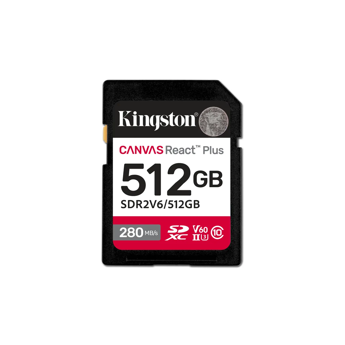 Kingston SDR2V6-512GB Canvas React Plus UHS-II SDXC Class 10 U3 V60 280 MB/s 150 MB/s #1