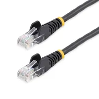 Startech.com 45PAT7MBK patch kábel Cat5e 7 m fekete utp arany érintkezők RJ-45 RJ-45 100 Mbps