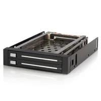 Startech.com HSB220SAT25B 2x2.5" beépíthető mobil rack SATA kábelek mellékelve fekete
