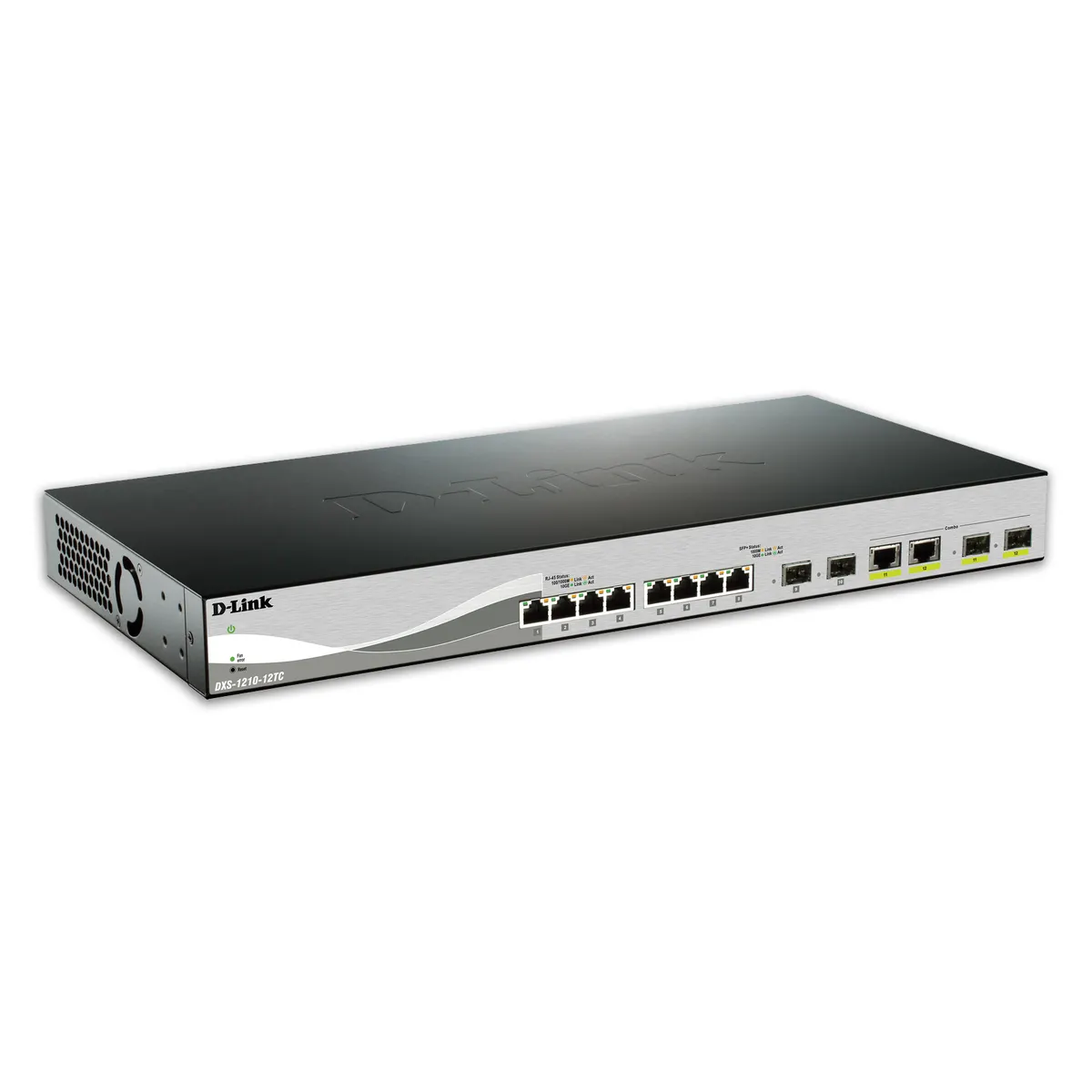 D-Link DXS-1210-12TC/E 12-portos L2 menedzselt kapcsoló, 8x10G portok, 4xSFP #1