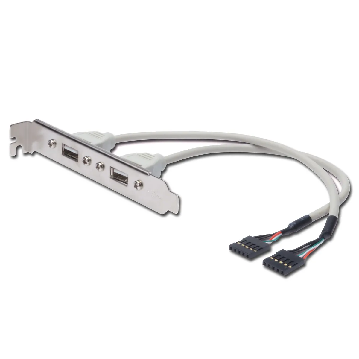 Assmann AK-300301-002-E usb slot bracket kábel 0,25 m usb 2.0 2x usb-a 2x 5pin idc #1
