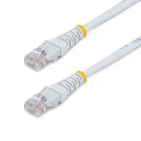 Startech.com M45PAT15MWH Patch kábel Cat5e UTP arany érintkezők RJ-45 RJ-45 fehér 15 m
