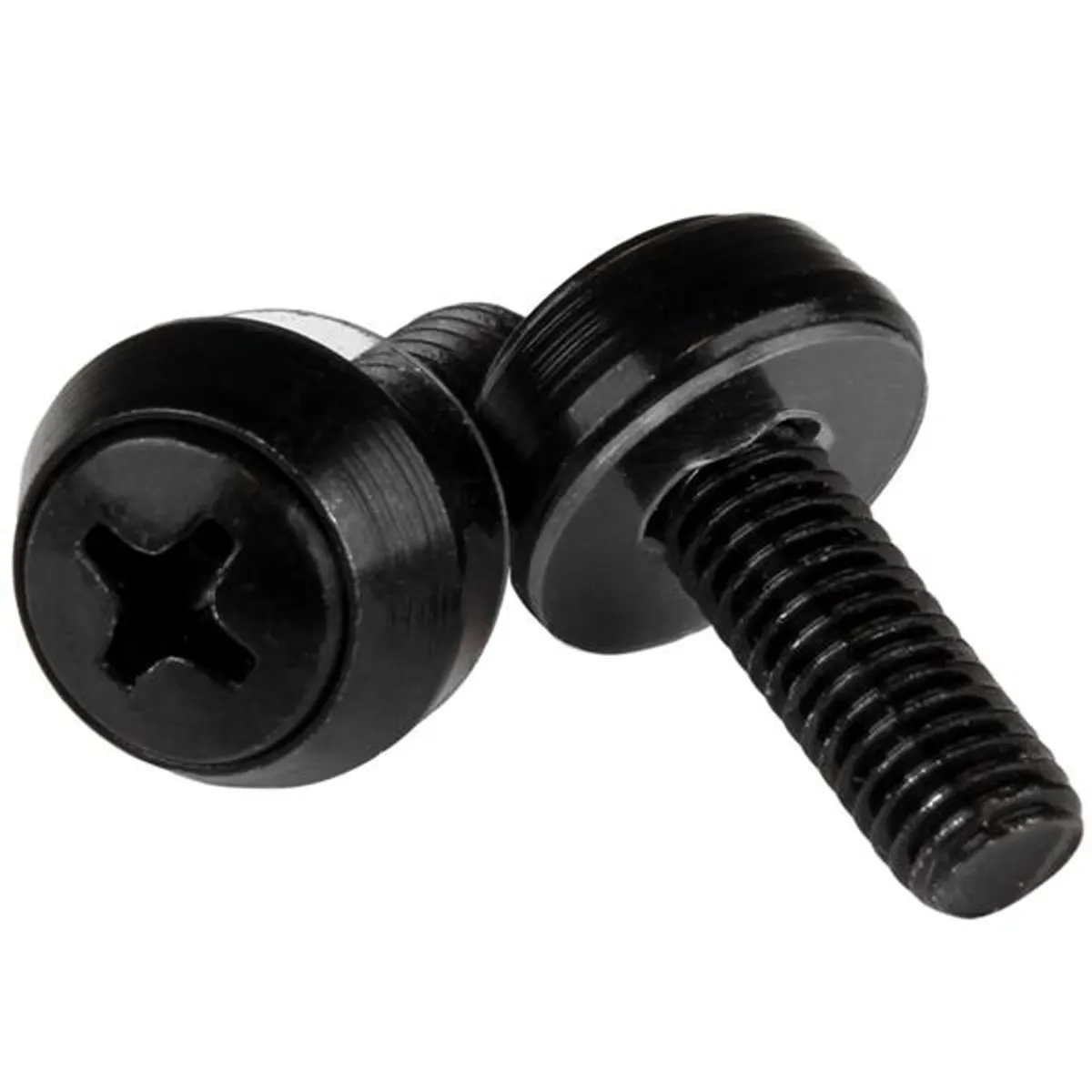 Startech.com CABSCRWSM62B M6x12mm csavar fekete 100 db #1