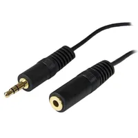 Startech.com MU12MF 12ft 3,5 mm dugó - 3,5 mm aljzat fekete