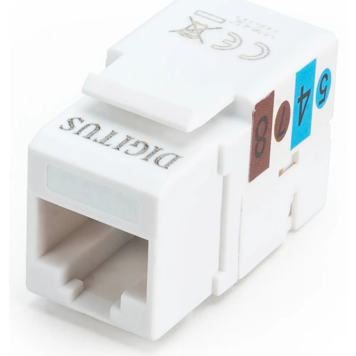 Assmann DN-93601 CAT6 keystone aljzat RJ45 lapos fehér #1