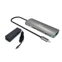 I-tec C31NANOLANPD100 Nano LAN USB-C 3.2 Gen1 HDMI 4K LAN PD 100W SD és microSD 5 Gbps
