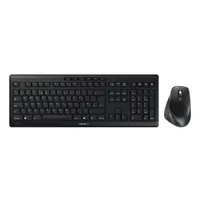 Cherry JD-8550GB-2 Stream Desktop Comfort UK vezeték nélküli billentyűzet egérrel 114 gombos ollós kapcsoló QWERTY fekete