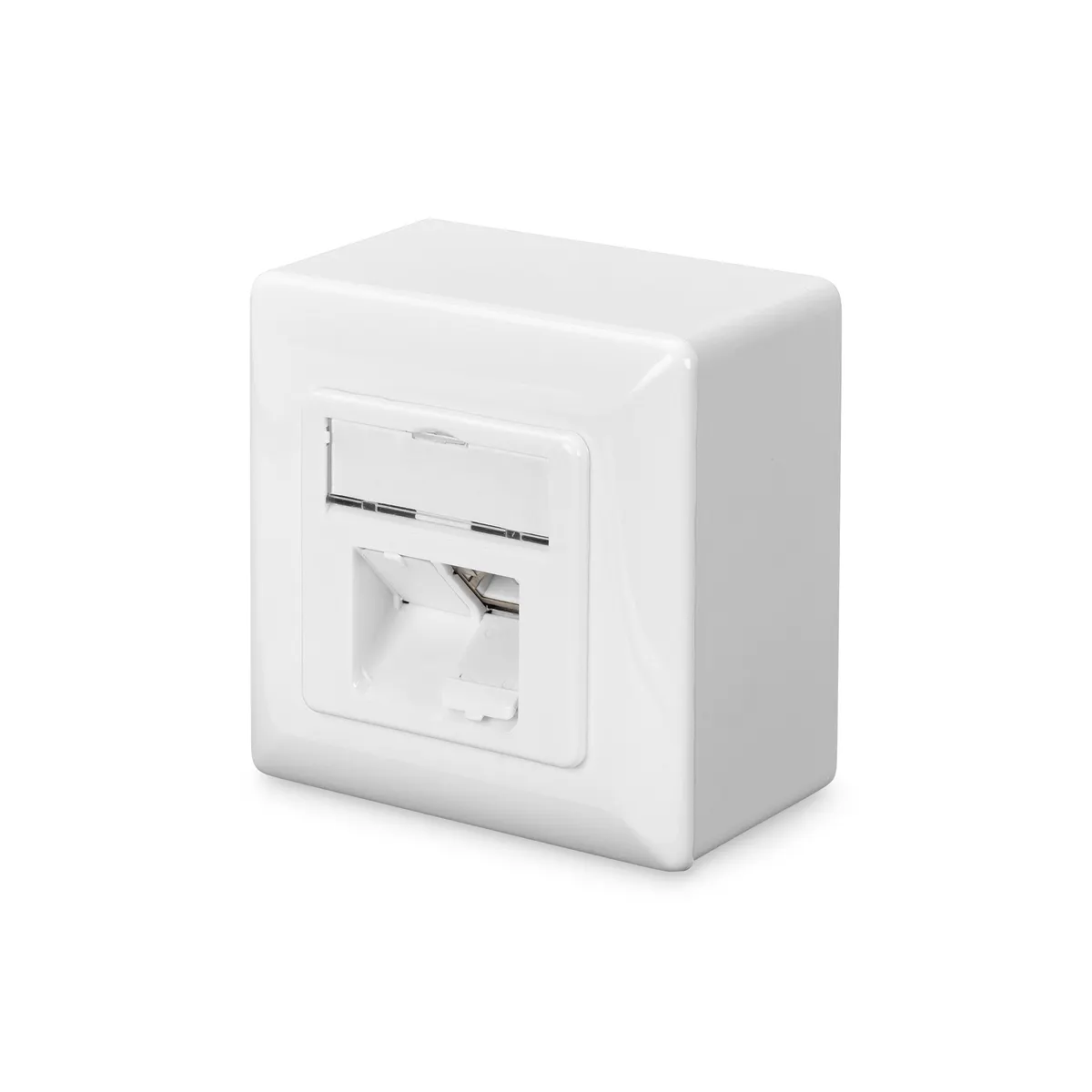 Assmann DN-9006-N Digitus cat 6 moduláris fal aljzat RJ-45 árnyékolt fehér 80x80 mm #1