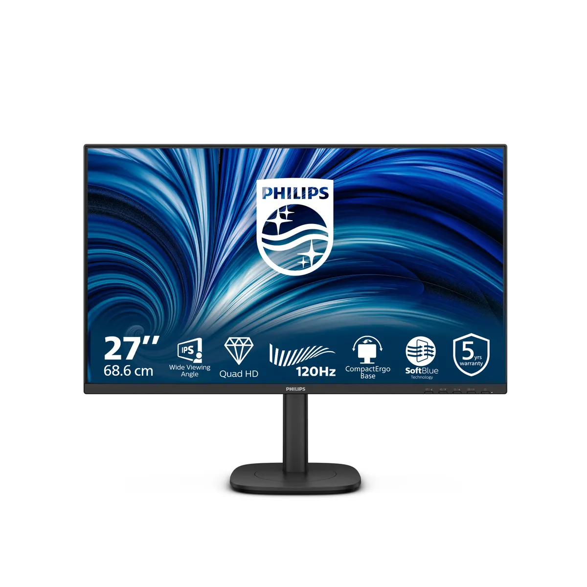 Philips 27B2N3500J/00 SmartErgoBase 27" qhd 2560x1440 4 ms usb hub 3.2 gen1 vesa beépített hangszóró fekete #1