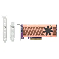 QNAP QM2-2P-384A bővítő kártya 2x M.2 NVMe PCIe Gen3 x8 aktív hűtés