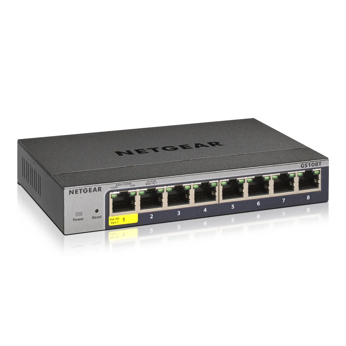 Netgear GS108T-300PES 8-portos Smart Managed Pro kapcsoló 8x Gigabit #1