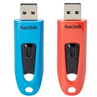 Sandisk SDCZ48-064G-G46BR2 Ultra 64GB USB 3.2 Gen 1 130 MBps kék piros 2-pack