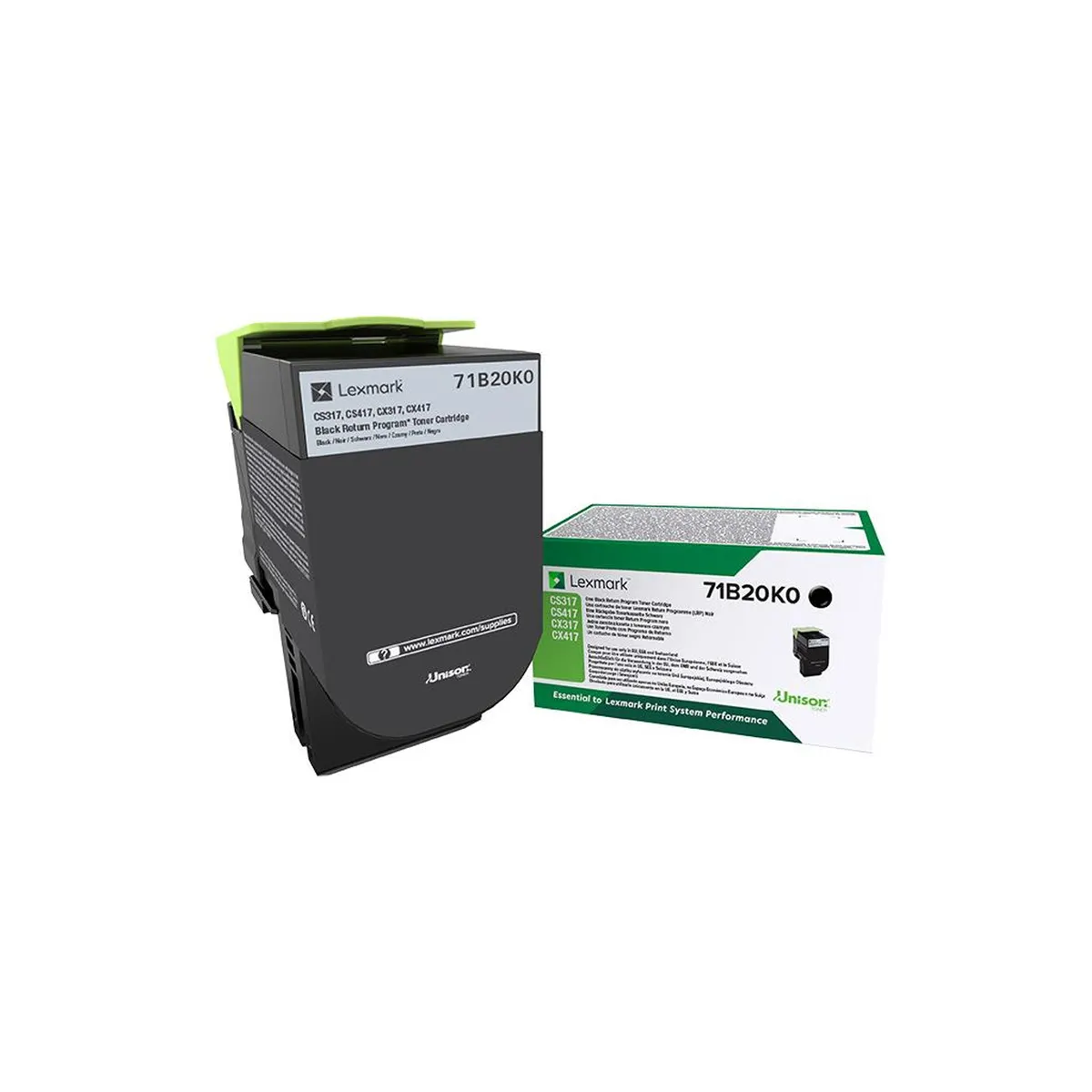 Lexmark 71B20K0 Fekete tonerkazetta 3000 oldal #1