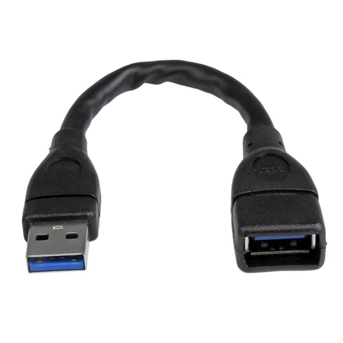 Startech.com USB3EXT6INBK USB hosszabbító kábel USB-A-USB-A, USB 3.2 Gen 1, 0,152 m, 5 Gbit per s, nikkelezett, fekete #1