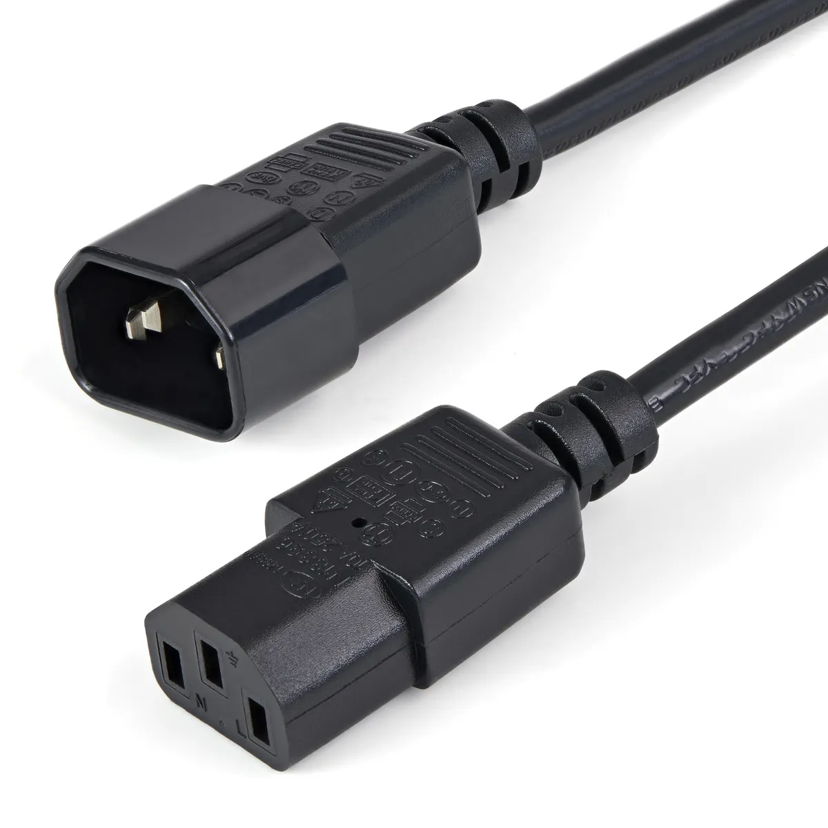 Startech.com PXT1001M Áramellátó kábel 1 m C14-C13 SVT 250 V 5 A #1