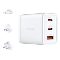 D-Link DCP-651 65W GaN töltő 2x USB-C 1x USB-A PD3.0 QC4.0