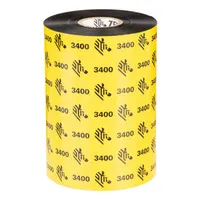 Zebra 03400BK08345 ZipShip 3400 wax-resin 83mm x 450m fekete