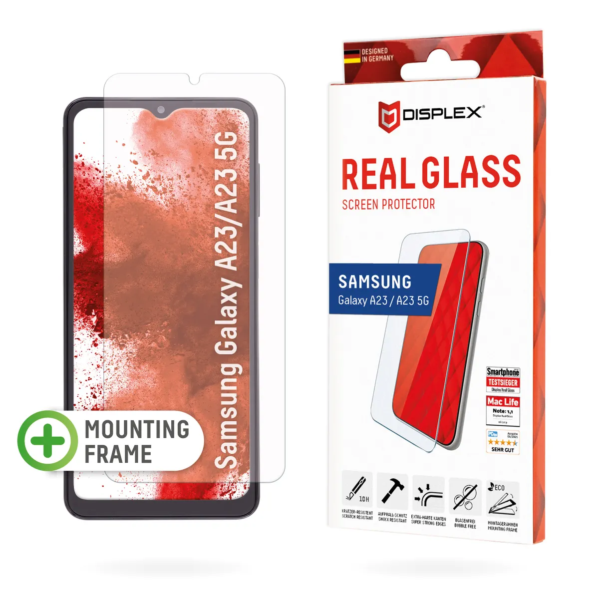 E.V.I. 01672 Displex real glass átlátszó edzett üveg Galaxy A23 5G #1