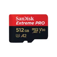 Sandisk SDSQXCD-512G-GN6MA Extreme Pro microSDXC A2 U3 V30 UHS-I 512GB olvasási 200 MBps, írási 140 MBps