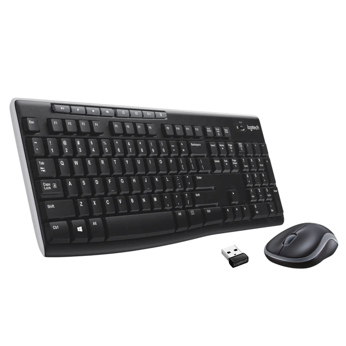 Logitech 920-004534 MK270 vezeték nélküli USB-vevő, fekete, Qwertz, 111 billentyű, billentyűzet és egér páros #1