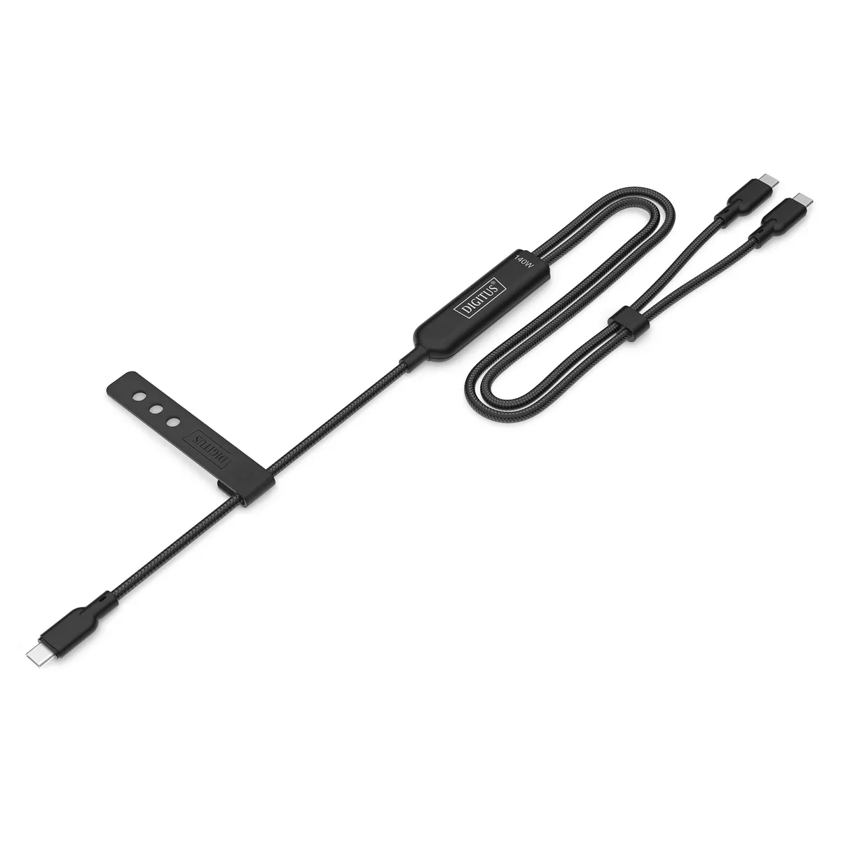 Assmann AK-300170-018-S usb-c 2in1 töltőkábel 1,8 m 2x usb-c usb 2.0 0,48 gbit s fekete #1