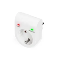 Assmann DN-95400 túlfeszültségvédő adapter 1x cee 7-7 led fehér