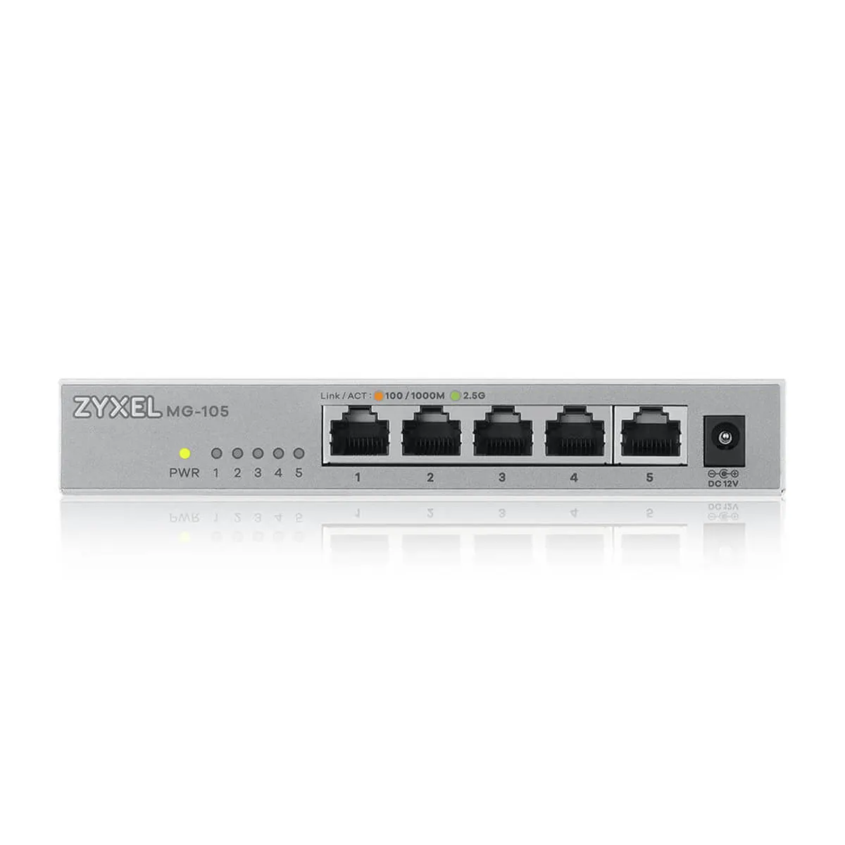 Zyxel XMG-105-ZZ0101F XMG-105 5x2,5GbE 1x SFP 10G uplink nem menedzselhető asztali switch PoE 60W #1