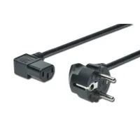 Assmann AK-440102-018-S tápellátó kábel 1,8 m CEE7-7 IEC C13 90 fokos H05VV-F3G 250 V 10 A