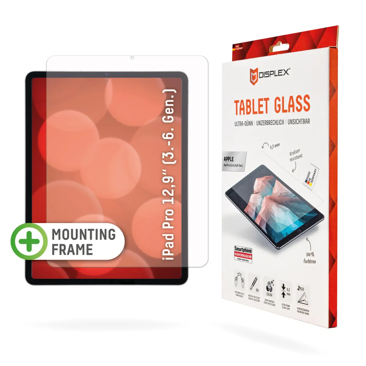 E.V.I. 01533 Displex tablet üveg iPad Pro 12.9" 3-6 gen edzett üveg 9H Apple kompatibilis #1