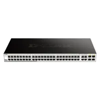 D-Link DGS-1210-52E 52-portos L2 intelligens menedzselt kapcsoló 48x RJ-45 4x Combo SFP 104 Gbps