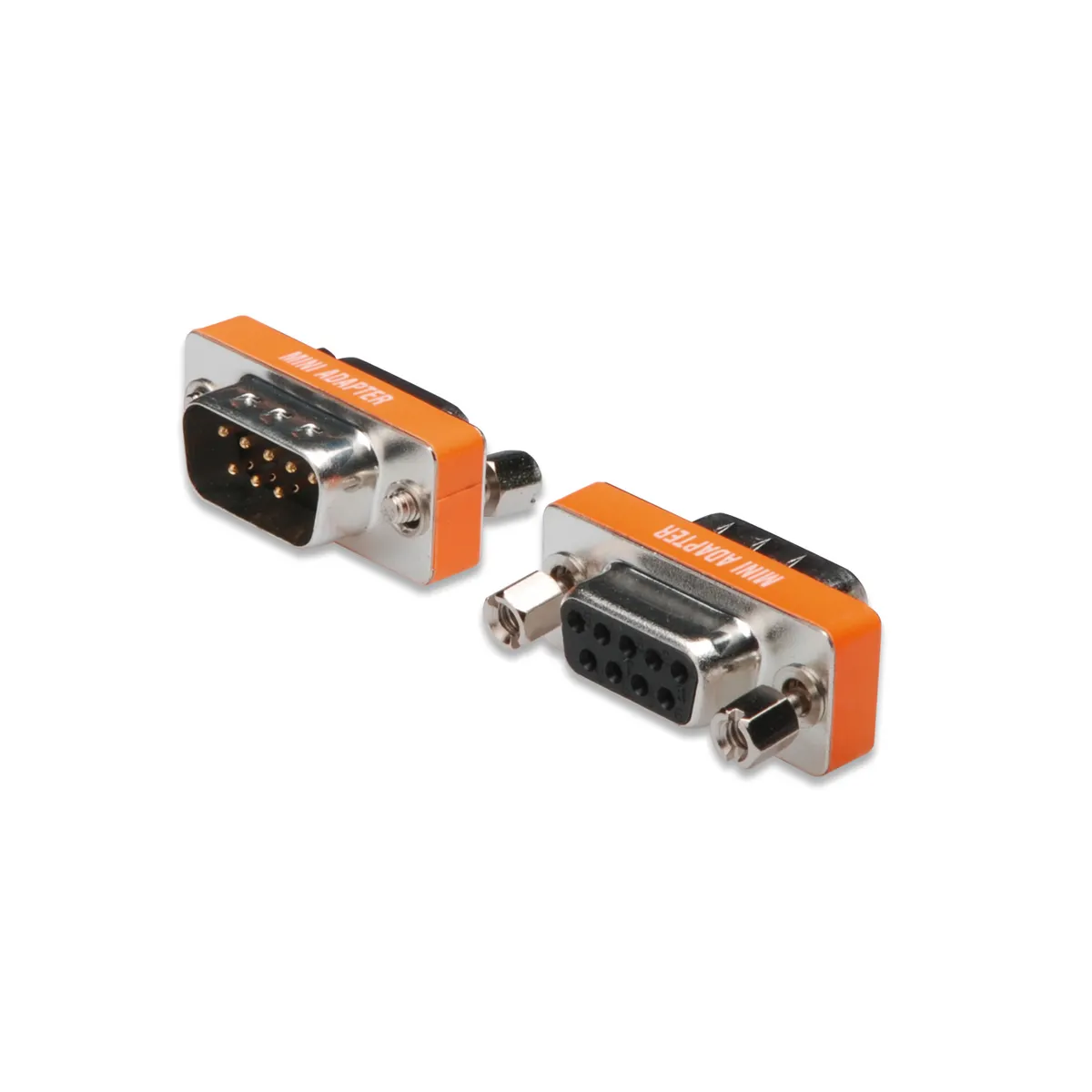 Assmann AK-610513-000-I null-modem adapter D-Sub narancssárga ezüst #1
