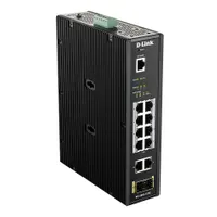 D-Link DIS-200G-12PS 12-portos L2 ipari okos menedzselt PoE kapcsoló 240W