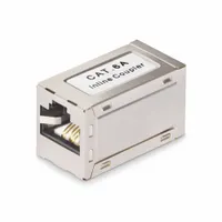 Startech.com IN-CAT6A-COUPLER-S1 árnyékolt RJ-45 CAT6A F/F arany érintkezők ezüst